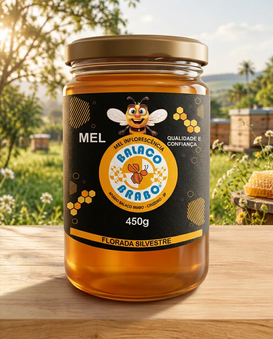 Pote de mel 450g